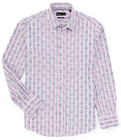 Quieti Multi Stripe Long Sleeve Woven Shirt