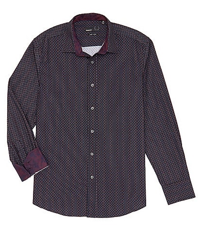 Quieti Multi Stripe Print Long-Sleeve Woven Shirt