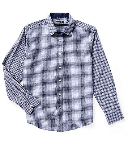 Quieti Outline Pattern Long-Sleeve Woven Shirt