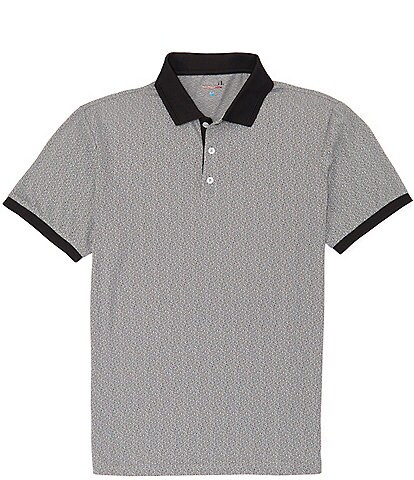 Quieti Speckled Jacquard Short Sleeve Polo Shirt
