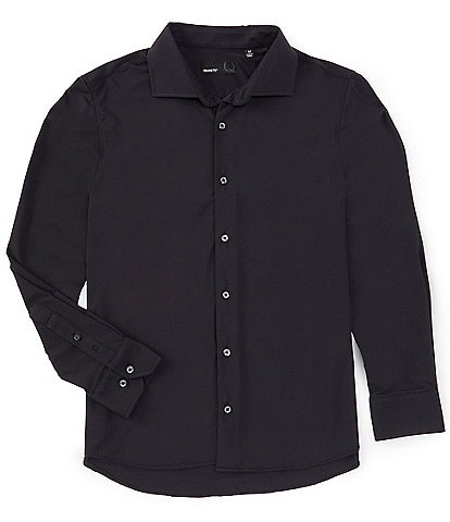 Quieti Stretch Solid Dobby Long Sleeve Woven Shirt