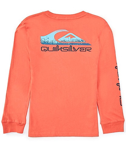 Quiksilver Big Boys 7-8 Long Sleeve Omni Logo Core T-Shirt