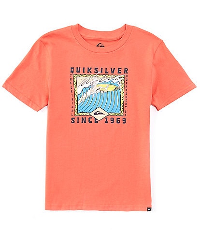 Quiksilver Big Boys 8-20 Short Sleeve Retro Skull Graphic T-Shirt