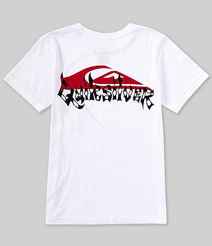 Quiksilver Big Boys 8-20 Short Sleeve Surf Core Graphic Logo T-Shirt