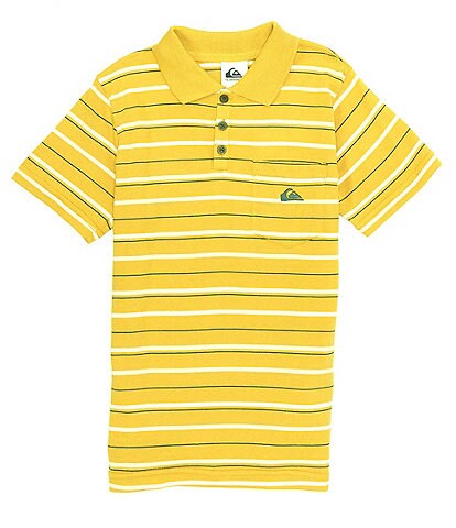 Quiksilver Big Boys 8-20 Short Sleeve Striped Polo Shirt