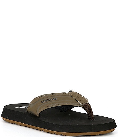 Quiksilver Boys' Monkey Wrench Suede Flip Flops (Youth)