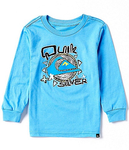 Quiksilver Little Boys 2T-7 Long Sleeve Vintage Feel T-Shirt