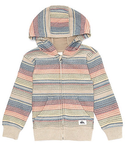 Gymboree Boys and Toddler Long Sleeve Zip Up Hoodie Sweatshirt, Heather  Grey, 2T 