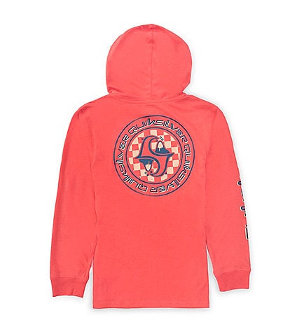 Quiksilver Little Boys 2T-7 Long Sleeve Round About Pullover Graphic Hoodie