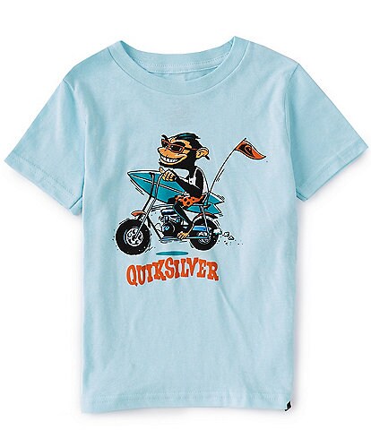 Quiksilver Little Boys 2T-7 Monkey Moto Short-Sleeve Tee