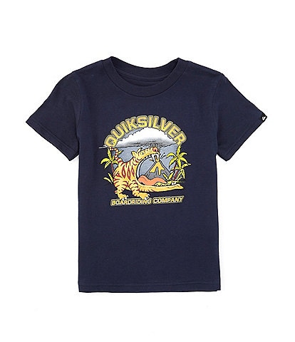 Quiksilver Little Boys 2T-7 Short Sleeve Barking Tiger KTO Graphic T-Shirt