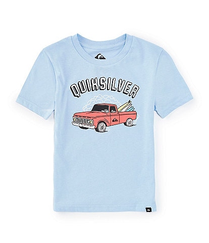 Quiksilver Little Boys 2T-7 Short Sleeve Burnin' Out T-Shirt
