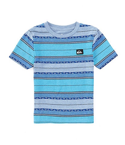 Quiksilver Little Boys 2T-7 Short Sleeve Faded Stripe T-Shirt