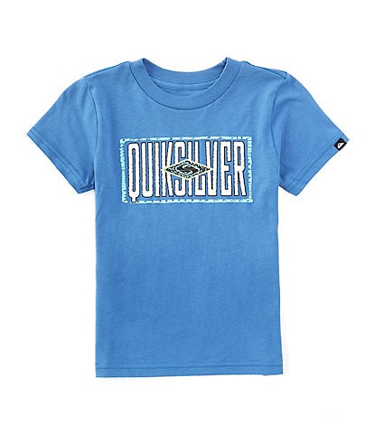 Quiksilver Little Boys 2T-7 Short Sleeve Fossilized Logo T-Shirt