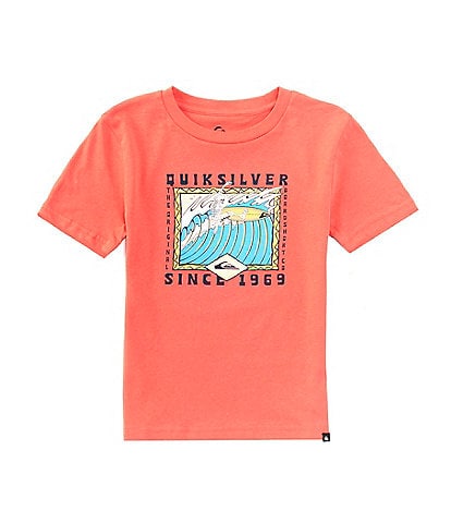 Quiksilver Little Boys 2T-7 Short Sleeve Retro Skull T-Shirt