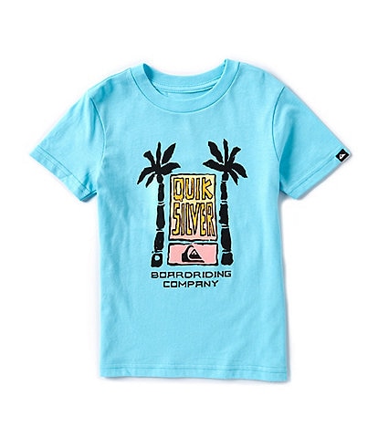 Quiksilver Little Boys 2T-7 Short Sleeve Royal Palms Graphic T-Shirt