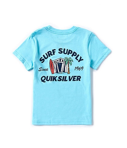 Quiksilver Little Boys 2T-7 Short Sleeve Surf Supply Graphic T-Shirt
