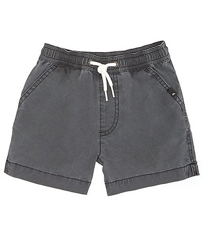 Quiksilver Little Boys 2T-7 Taxer Back Patch Pocket Acid Wash Pull-On Shorts