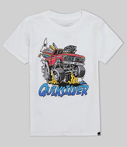 Quiksilver Little Boys 2T-7X Short Sleeve Getaway Car Tee