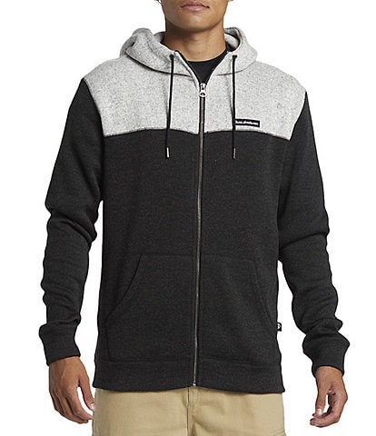 Quiksilver Long Sleeve Keller Color Block Fleece Hoodie