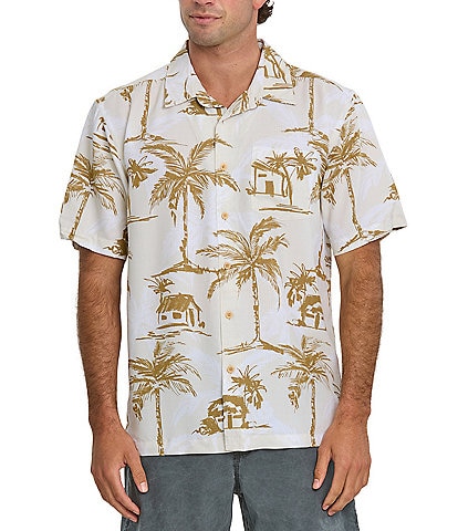 Quiksilver Off The Grid Short Sleeve Woven Button Front Shirt