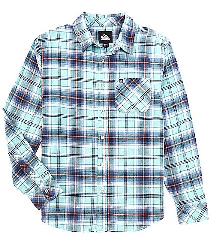 Quiksilver Ridgebury Long Sleeve Plaid Brushed Flannel Shirt