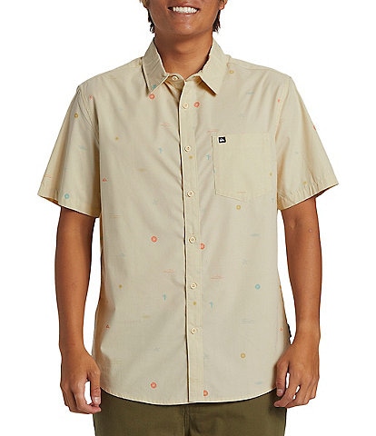 Quiksilver Short Sleeve Mini Mo Woven Poplin Shirt