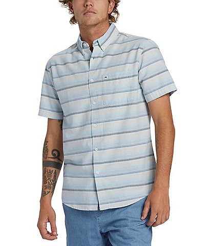 Quiksilver Short Sleeve Oxford Stripe Shirt