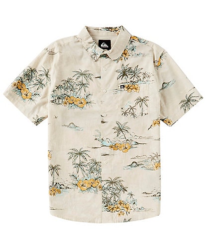 Quiksilver Short Sleeve Tropical Island Print Apero Classic Woven Shirt