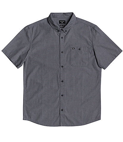 Quiksilver Short-Sleeve Winfall Soft Textured Button Down Shirt