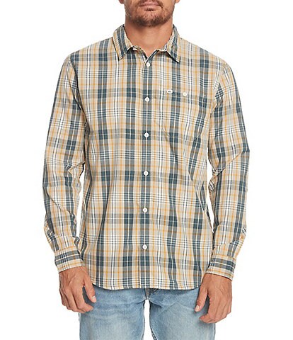 Quiksilver Swinton Long-Sleeve Yarn-Dyed Check Woven Shirt