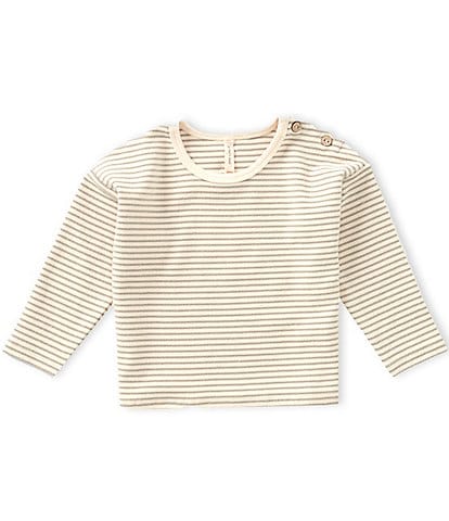 Quincy Mae Baby Boys Long Sleeve Stripe Tee