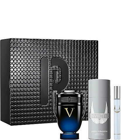 Rabanne Invictus Victory Elixir Parfum 3 Piece Gift Set
