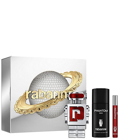 Rabanne Phantom in Red Parfum Elixir Holiday 3-Piece Gift Set
