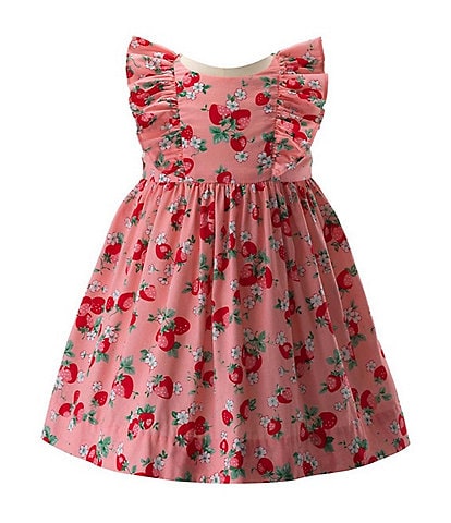 Rachel Riley Baby Girls 12-24 Months Round Neck Flutter Cap Sleeve Bloomer Dress Set