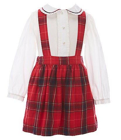 Rachel Riley Little Girls 2-5 Flannel Tartan Plaid Jumper Dress