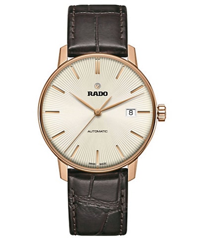 RADO Men's Coupole Classic Automatic Brown Leather Strap Watch