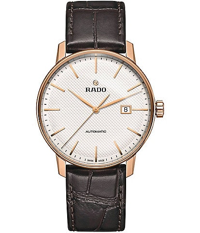 RADO Men's Coupole Classic Automatic Leather Strap Watch