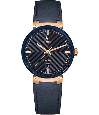 RADO Unisex Florence Automatic Leather Strap Watch