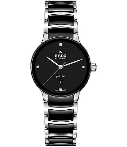 RADO Women's Centrix Automatic Diamonds Two Tone Stainless Steel Bracelet Watch