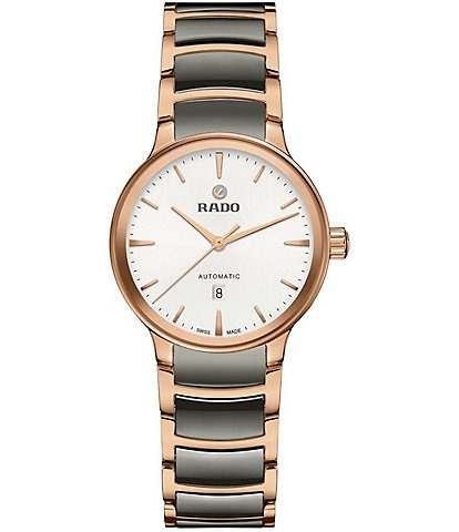 RADO Women's Centrix Automatic Two Tone Stainless Steel Bracelet Watch