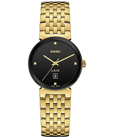 RADO Women's Florence Classic Quartz Analog Gold Stainless Steel Bracelet Watch
