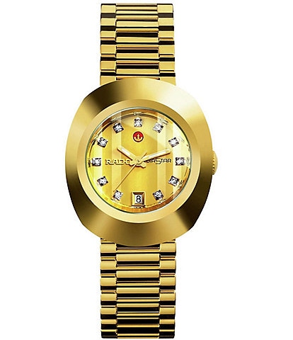 RADO Women's The Original Automatic Gold Stainless Steel Crystal Bracelet Watch