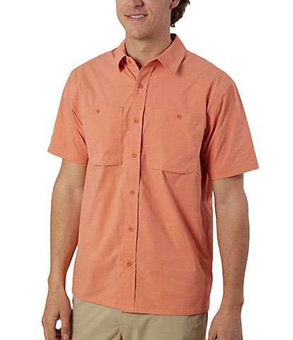 Rainforest Performance Stretch Tracker Short Sleeve Woven Shirt