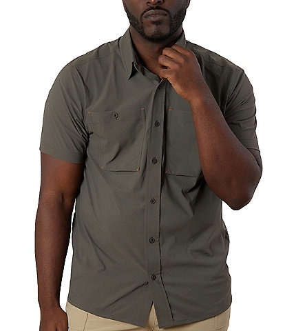 Rainforest Performance Stretch Tracker Short Sleeve Woven Shirt