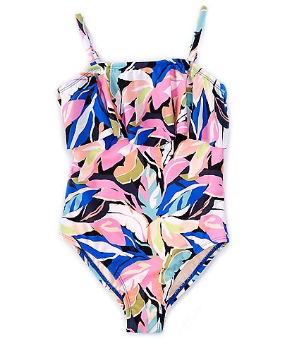 Raisins Big Girls 7-16 La Playa Tropical Print One-Piece Swimsuit