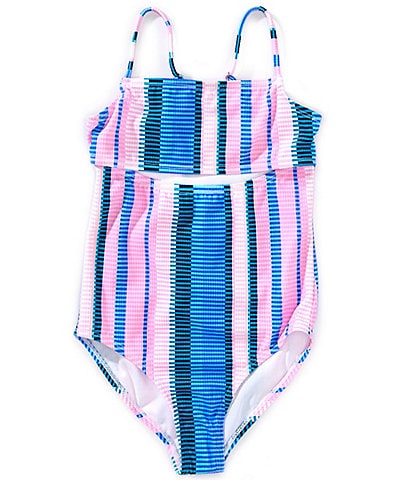 Raisins Big Girls 7-16 Striped One-Piece Swimsuit