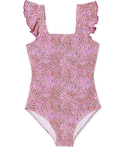Raisins Big Girls Ruffle Straps Printed Full Coverage One Piece