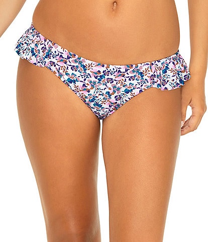 Raisins Corsica Cove Sophia Ruffle Side Low Waist Hipster Swim Bottom