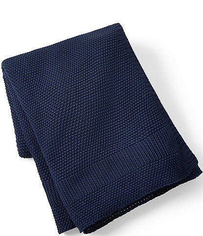 Ralph Lauren Archer Foulard Bedding Collection OEKO-TEX® Pursell Knit Throw